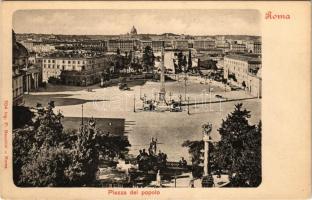 Roma, Rome; Piazza del popolo / square. Ing. P. Becchini 704.