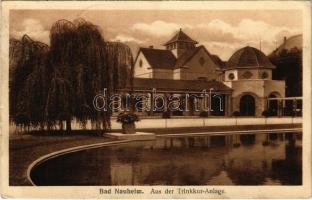 1922 Bad Nauheim, Aus der Trinkkur-Anlage / spa, health resort. Verlag Albert Sternberger