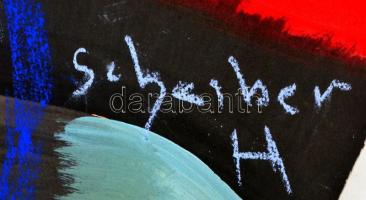 Scheiber jelzéssel: Bárhölgy. Vegyes technika, papír, sérült (lap alján szakadással), 75,5x54 cm