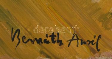 Bernáth jelzéssel: Virágcsendélet. Olaj, farost, 82x53 cm