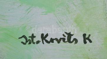 Istokovits jelzéssel: Játszó gyerekek. Olaj, farost, 65x68 cm