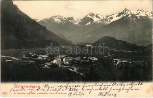 1904 Unterwössen, general view. O. Blaschke kgl. bayr. Hoflieferant 593.
