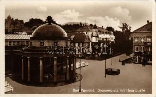 Bad Pyrmont, Brunnenplatz mit Hauptquelle / spa, baths, fountain. Bruno Hansmann Kunstverlagsanstalt (EK)