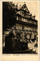 1939 Braunschweig, Eulenspiegelbrunnen und Mummehaus. Hilmar Landwehr Kunstverlag (EK)