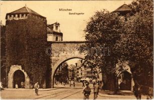 München, Munich; Sendlingertor / city gate, bicycles. Ottmar Zieher Br. Nr. 1127. (EK)
