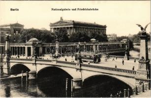 Berlin, Nationalgalerie und Friedrichsbrücke / National Gallery, bridge, tram. Kunstverlag Max OBrien 1911. 116.