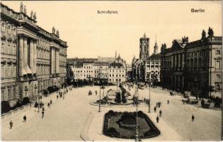 Berlin, Schloßplatz / square, tram, hotel. Kunstverlag Max OBrien 1913. 121.