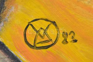 Wahorn jelzéssel: Női akt. Akril, farost, 75x65 cm