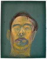 Jelzés nélkül: Férfi portré. Pasztell, karton, 40x30 cm