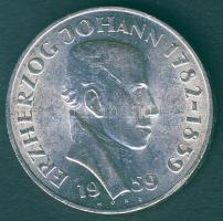 Ausztria 1959. 25Sch Ag "Erzherzog Johann" T:2