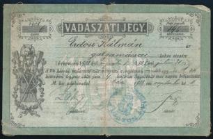 1908 Vadászjegy / vadászati jegy
