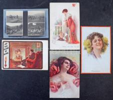 Kb. 150 db RÉGI motívum képeslap vegyes minőségben, pár litho / Cca. 150 pre-1945 motive postcards, ...