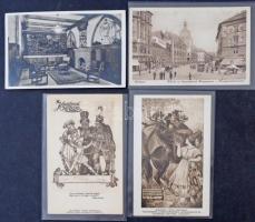 Budapest, éttermek, szállodák és vendéglők - Kb. 50 db RÉGI képeslap, vegyes minőség