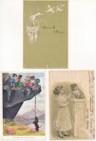 17 db RÉGI motívum képeslap vegyes minőségben: kutya / 17 pre-1945 motive postcards in mixed quality...