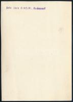 cca 1934 Kinszki Imre (1901-1945) budapesti fotóművész hagyatékából, pecséttel jelzett vintage fotó ...