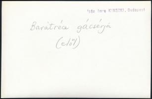 cca 1931 Kinszki Imre (1901-1945) budapesti fotóművész hagyatékából, pecséttel jelzett és a szerző á...