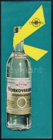 cca 1960 Moskovskaja Vodka, orosz, angol, francia, és spanyol nyelvű reklám prospektus