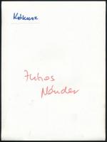 cca 1979 Juhos Nándor: Kókusz, feliratozott, vintage fotóművészeti alkotás, egy nagyobb világos folt...