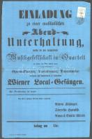 cca 1860 Színházi plakát 1/2kr hirdetménybélyeggel olmützi előadásról ,,K K STEUERAMT PRESSBURG 24x37 cm