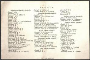 1934 Meghívó Turul szövetség klubavató teadélutánra. Hajtva 24x17 cm