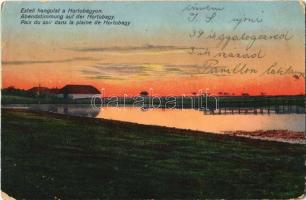 1914 Hortobágy, esti hangulat, magyar folklór (EB)