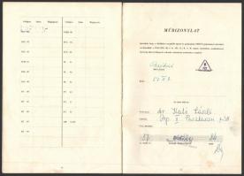 1957 Orion AT501 televízió képes propsektusa, jótállási jeggyel, műbizonylattal a végén. Bp., Globus...