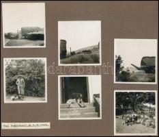 1934 Balatonkenese, 29 db vintage fotó (+ 6 db máshol készült fénykép), három albumlapra kétoldalasa...
