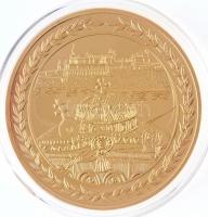 DN "Magyar Aranyóriások - Hunyadi Mátyás koronázása 1464" aranyozott Cu emlékérem (46mm) T...