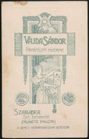 cca 1916 Szabadka, Vajda Sándor fényképész műtermében készült vintage fotó, vizitkártya méretben, 10...