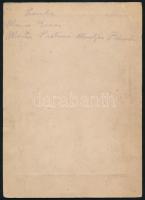 cca 1900 Dés (Erdély), Zeffer fényképész műtermében készült, feliratozott vintage fotó, 18x12,5 cm