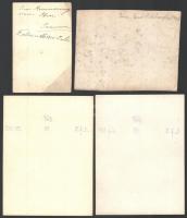 cca 1918 Privát fényképek vegyes tétele, néhány feliratozva, 13 db vintage fotó, 9x12 cm és 6x9 cm k...