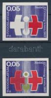 Jugoszlávia 1967 Vöröskereszt Mi 33 vágott, a zöldesolaj szín és a bal oldali vöröskereszt bordó színe hiányzik (min EUR 150.-)