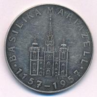 Ausztria 1955. Mariazelli Bazilika ezüstözött Br érem T:2 megreszelve Austria 1955. Basilika Mariazell silvered Br medallion C:XF grated