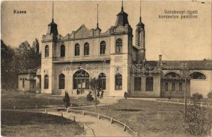 1919 Kassa, Kosice; Széchenyi ligeti korcsolya pavilon / skate hall, skating