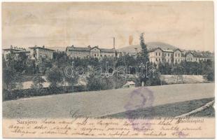 1904 Sarajevo, Landesspital / hospital (wet damage)