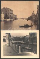 1880 és 1968 között készült 7 db vintage fotó az olaszországi Velencéről, 25,5x17,5 cm és 18x12 cm k...