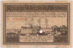 Német Birodalom / Weimari Köztársaság / Altenburg 1918. 20M lyukasztással érvénytelenített T:III- sz...