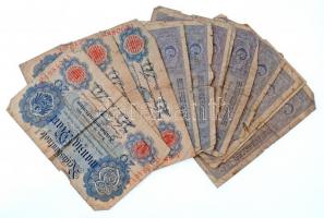Német Birodalom 1910-1918. 15db-os vegyes bankjegy tétel T:III-V  German Empire 1910-1918. 15pcs of banknotes C:F-P