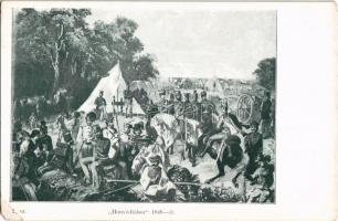 Honvéd tábor 1848-49. Divald 2. sz. / Hungarian Revolution of 1848, Hungarian military camp (EM)