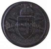 Berán Lajos (1882-1943) 1939. "Magyar Bronz Vitézségi Érem" kitüntetés Zn munkadarab fül n...