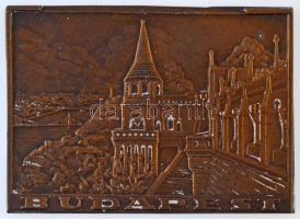 Iván István (1905-1968) DN "BUDAPEST" Br plakett (79x57mm) T:2-