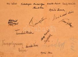 1941 Szeged, Női Felsőkereskedelmi Iskola tanárai és végzős osztálya, kistabló nevesített portrékkal...