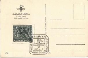 Katonák télen. D'Isoz haditudósító felvétele. Haditudósító Kiállítás Budapest 1943 / WWII Hunga...