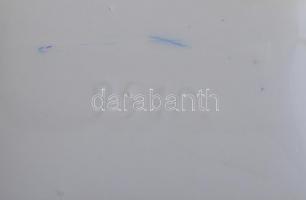 Lekopott jelzéssel: bölény, kézzel festett, javíott, m: 18 cm, h: 29 cm