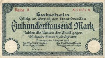 Német Birodalom/Weimari Köztársaság/Dresden 1923. 500.000M T:II/III
