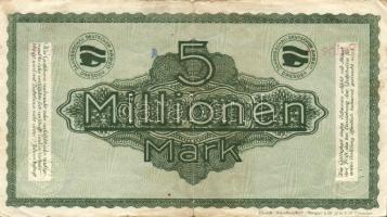 Német Birodalom/Weimari Köztársaság/Dresden 1923. 5000.000M T:II/III+
