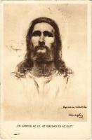 1935 Én vagyok az út, az igazság és az élet. Pesti evangélikus magyar egyházközség / Jesus s: Lühnsdorf Károly (EK)