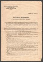 cca 1933-1947 3 db FKGP-vel kapcsolatos nyomtatvány, röplap (Kiskunalas, választási felhívás (1933),...
