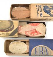 3 db régi púderpárna, tartalommal