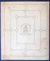 cca 1930-40 össz. 2 db Franck kávépótlék társasjáték papír tábla: 1 db színes illusztrált Kis olimpi...